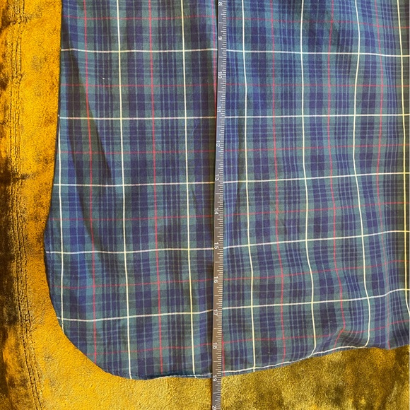 NWT Bailey 44 SZ L Navy Plaid Twin Fin Off the Shoulder Top! - Picture 9 of 14